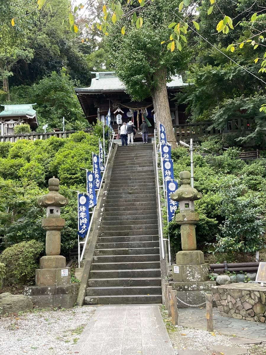 走水神社の石段